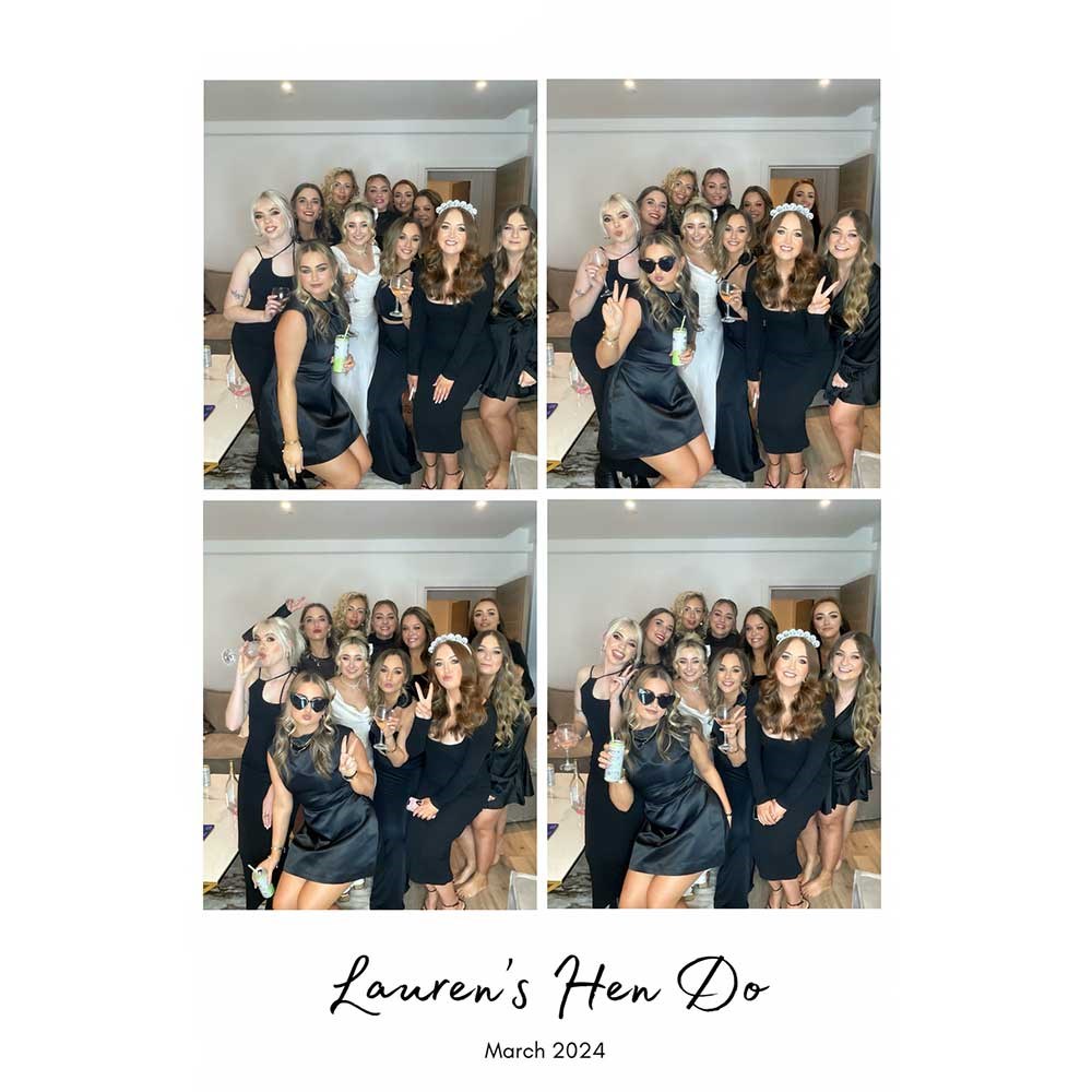 Hen party photo booth hire